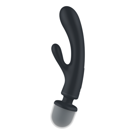 Triple Lover - Hybrid Wand Vibrator - Grey