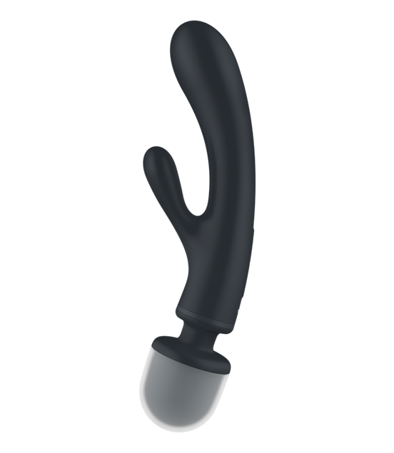 Triple Lover - Hybrid Wand Vibrator - Grey