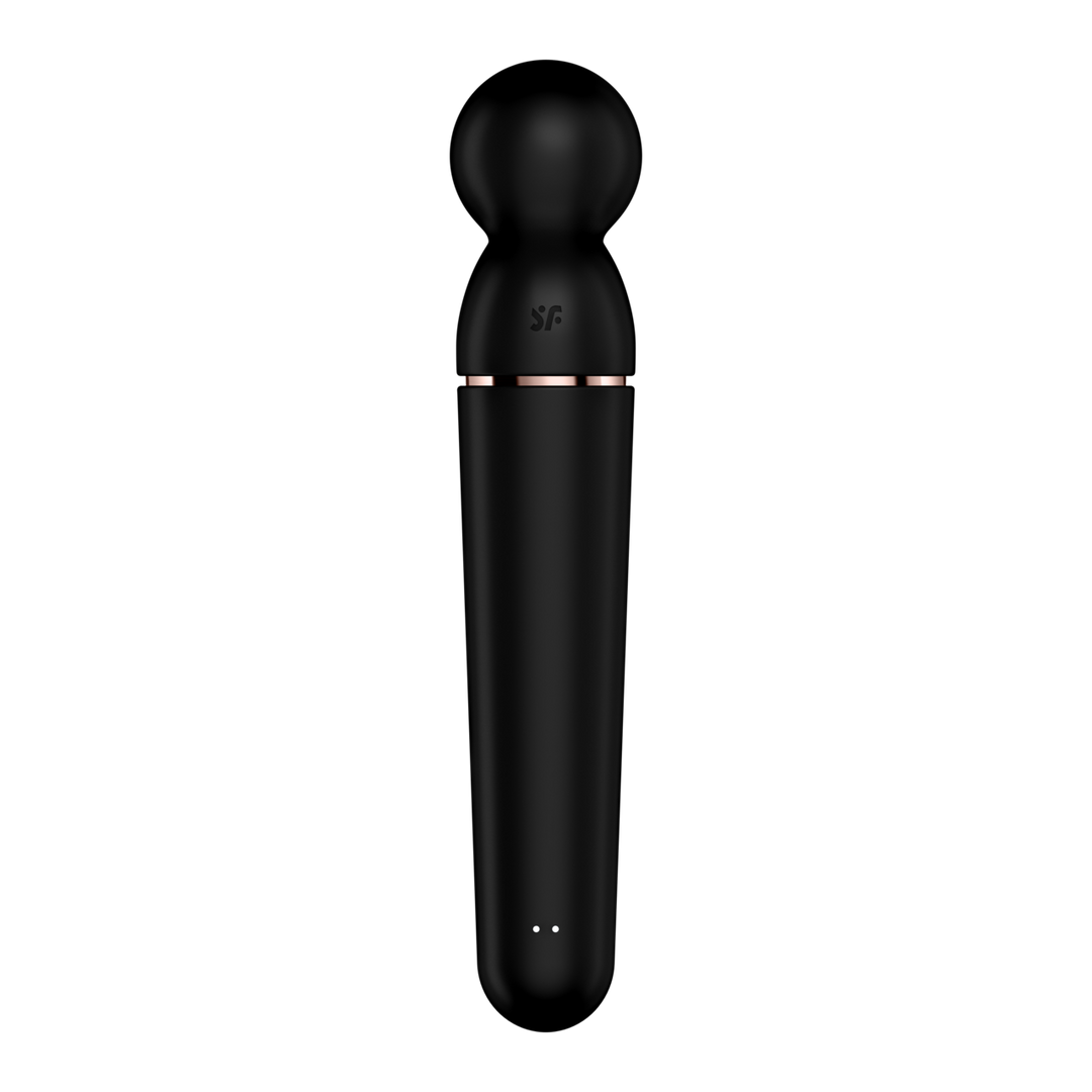 Planet Wand-er - Wand Vibrator - Black/Rose Gold | Satisfyer