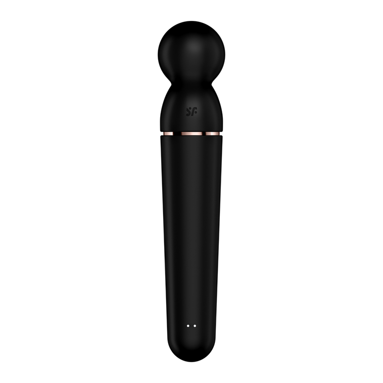 Planet Wand-er - Wand Vibrator - Black/Rose Gold | Satisfyer