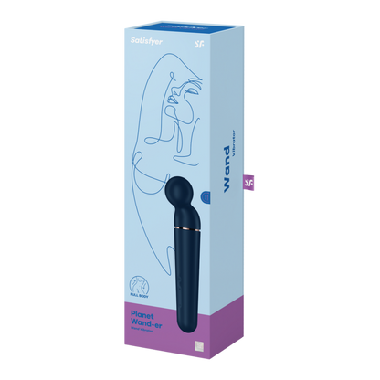 Planet Wand-er - Wand Vibrator - Blue/Rose Gold | Satisfyer
