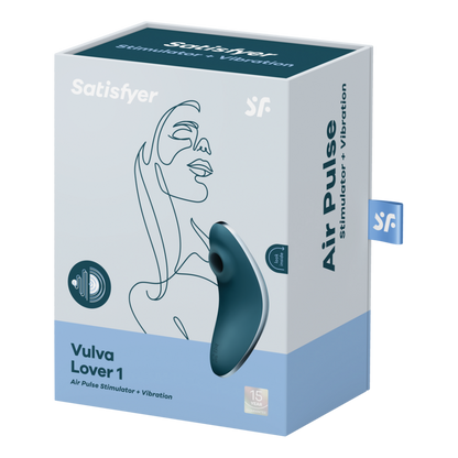 Vulva Lover 1 - Double Air Pulse Vibrator - Blue | Satisfyer