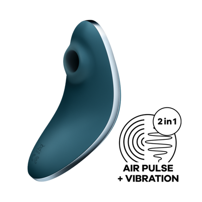 Vulva Lover 1 - Double Air Pulse Vibrator - Blue | Satisfyer