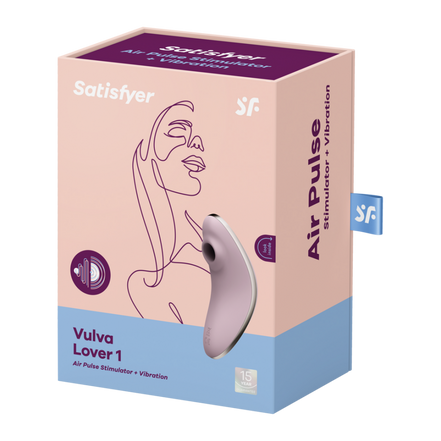 Vulva Lover 1 – Doppelter Air Pulse Vibrator – Violett | Befriediger