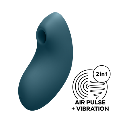 Vulva Lover 2 - Double Air Pulse Vibrator - Blue | Satisfyer