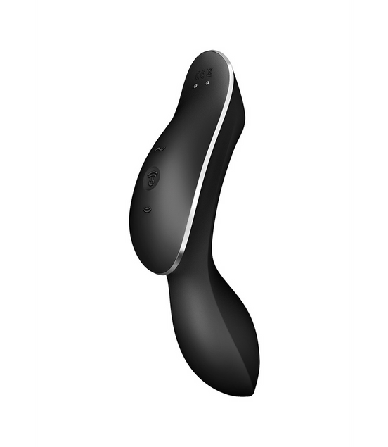 Curvy Trinity 2 - Insertable Air Pulse Vibrator - Black | Satisfyer