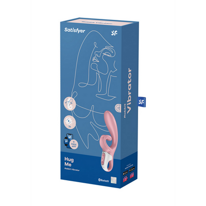 Hug Me - Rabbit Vibrator with Tongue Tip for Clitoris Stimulation - Pink | Satisfyer