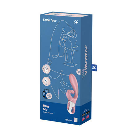 Hug Me – Rabbit-Vibrator mit Zungenspitze zur Stimulation der Klitoris – Pink | Befriediger