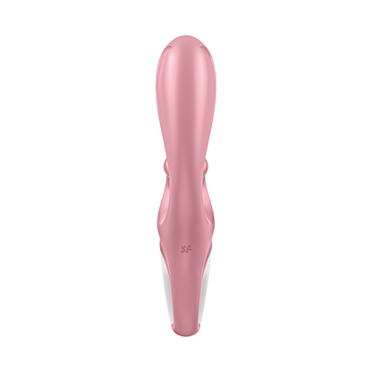 Hug Me - Rabbit Vibrator with Tongue Tip for Clitoris Stimulation - Pink | Satisfyer