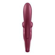 Satisfyer Touch Me G-spot clitorisstimulator rood, detail, split clitoriskop met twee armen, drie motoren