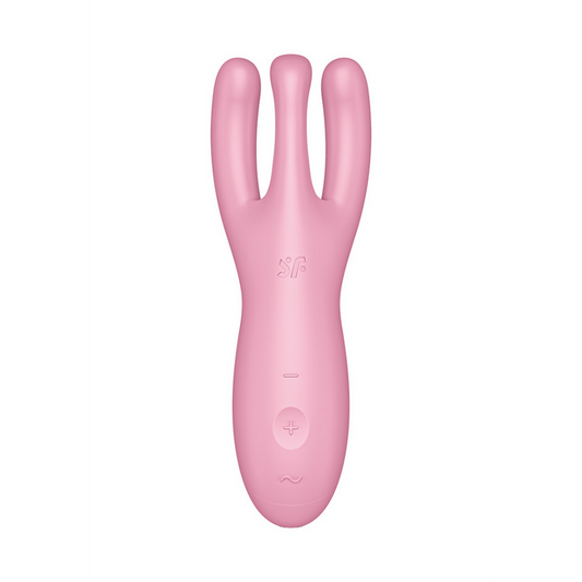 Threesome 4Plus - Lay-on Vibrator with App - Roze | Satisfyer