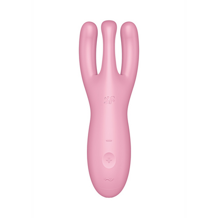 Threesome 4Plus - Lay-on Vibrator with App - Pink | Satisfyer