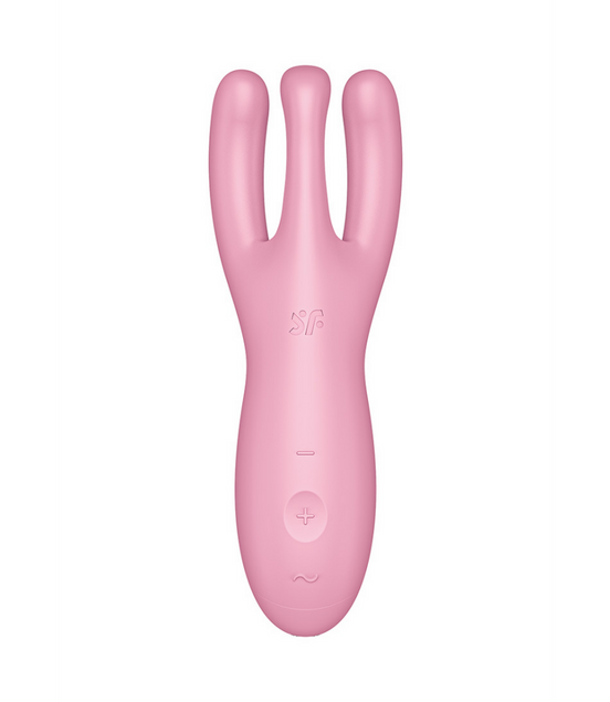 Threesome 4Plus - Lay-on Vibrator with App - Pink | Satisfyer