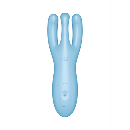 Threesome 4Plus - Lay-on Vibrator with App - Blauw | Satisfyer