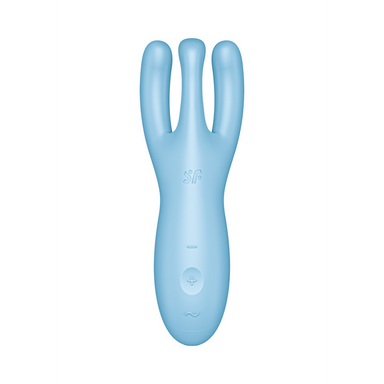 Threesome 4Plus - Lay-on Vibrator with App - Blauw | Satisfyer