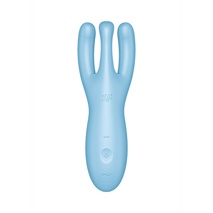 Threesome 4Plus - Lay-on Vibrator with App - Blue | Satisfyer