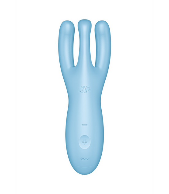 Threesome 4Plus - Lay-on Vibrator with App - Blue | Satisfyer