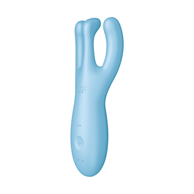 Satisfyer Threesome 4 Plus Oplegvibrator met App | Blauw