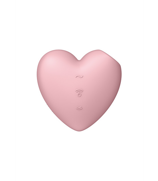 Cutie Heart - Air Pulse Stimulator and Vibrator - Light Red | Satisfyer