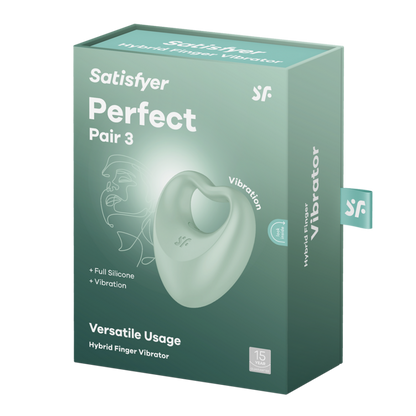 Perfect Pair 3 - Hybrid Finger Vibrator - Green | Satisfyer