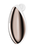 Satisfyer Spot On 2 oplegvibrator wit, schuin zijaanzicht, bedienknop zichtbaar, metallic accent, studio achtergrond