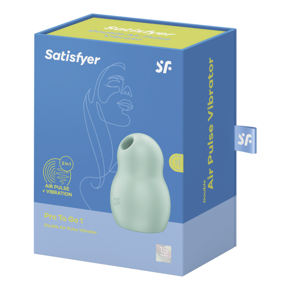 Pro To Go 1 - Double Air Pulse Vibrator - Mint | Satisfyer