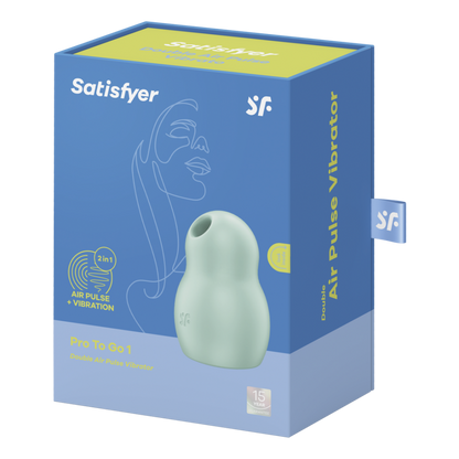 Pro To Go 1 - Double Air Pulse Vibrator - Mint | Satisfyer