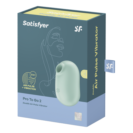 Pro To Go 2 – Doppelter Air Pulse Vibrator – Minze | Befriediger