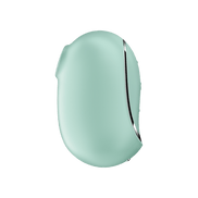 Satisfyer Pro To Go 2 Air Pulse vibrator mint one size, zijaanzicht met matte siliconen behuizing en bedieningsknoppen