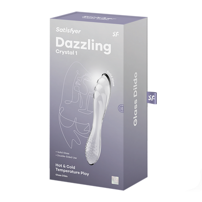 Dazzling Crystal 1 - Glass Dildo - Transparent