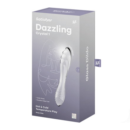 Dazzling Crystal 1 - Glasdildo - Durchsichtig