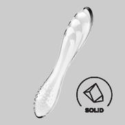 Dazzling Crystal 1 Glass Dildo Transparent
