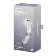 Double Crystal Glass Dildo Transparent