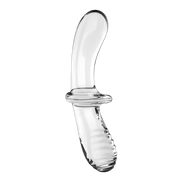 Double Crystal Glass Dildo Transparent