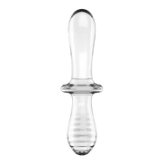 Double Crystal Glass Dildo Transparent
