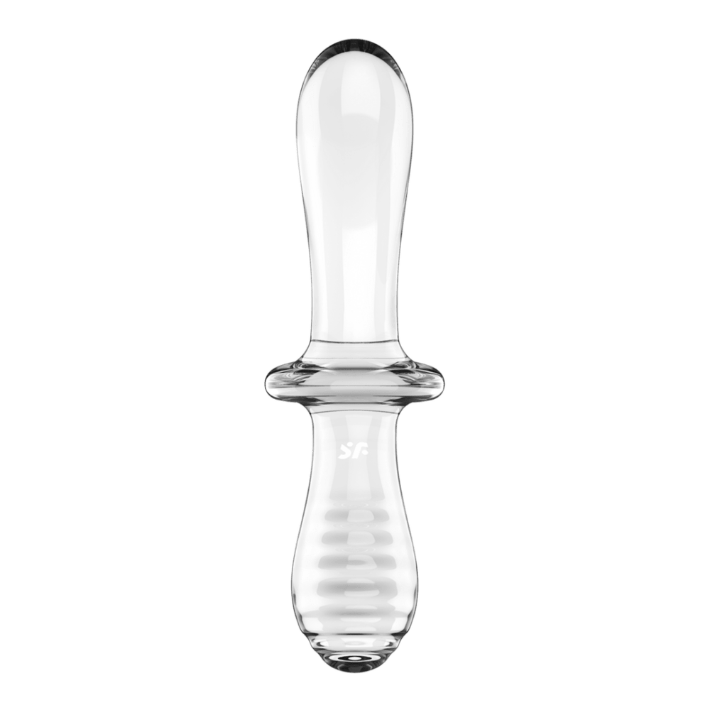 Double Crystal Glass Dildo Transparent