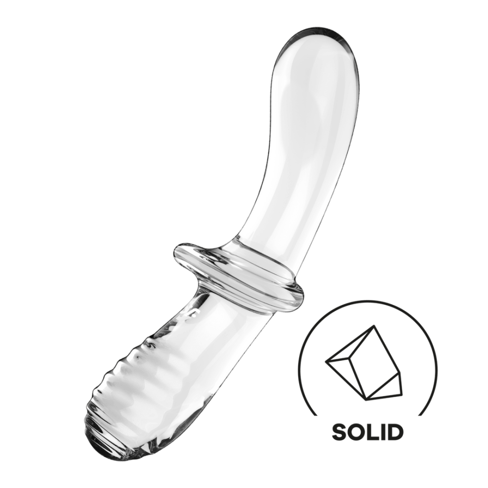 Double Crystal Glass Dildo Transparent