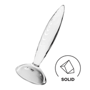 Funkelnder Kristall - Glasdildo - Transparent