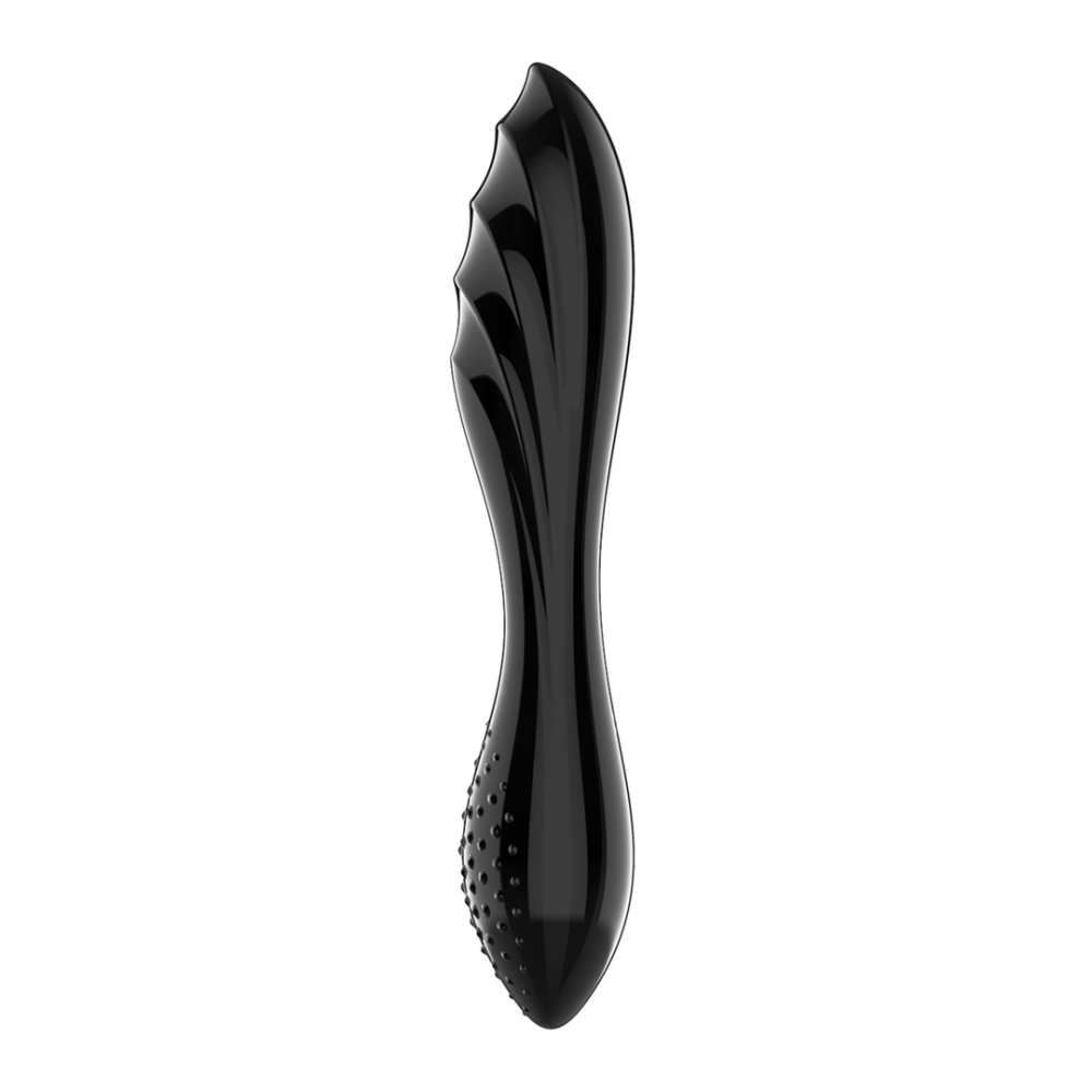 Dazzling Crystal 1 - Glass Dildo - Black