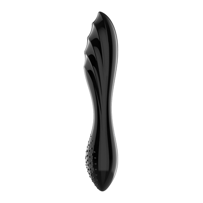Dazzling Crystal 1 - Glass Dildo - Black