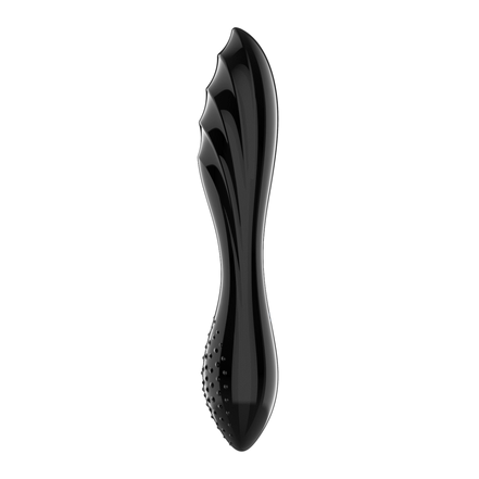 Dazzling Crystal 1 - Glass Dildo - Black