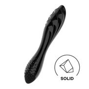 Dazzling Crystal 1 Glass Dildo Black