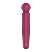 Satisfyer Planet Wand-er wand vibrator berry roségoud, recht vooraanzicht met ronde kop