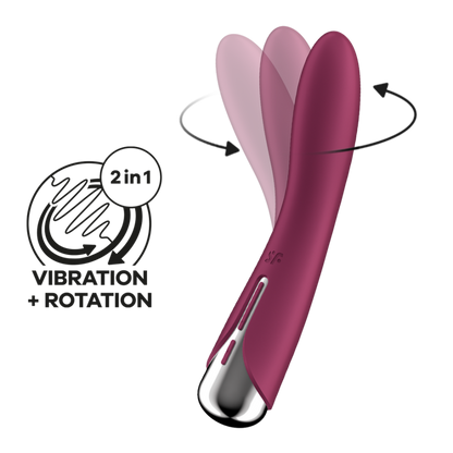 Spinning Vibe 1 - Rotating G-Spot Vibrator - Red | Satisfyer