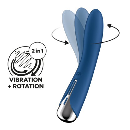 Spinning Vibe 1 - Rotating G-Spot Vibrator - Blue | Satisfyer
