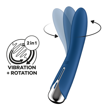 Spinning Vibe 1 – Rotierender G-Punkt-Vibrator – Blau | Befriediger