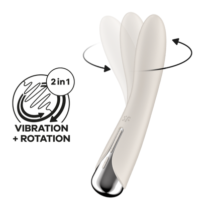 Spinning Vibe 1 - Rotating G-Spot Vibrator - Beige | Satisfyer