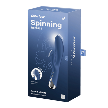 Spinning Rabbit 1 - Rotating Rabbit Vibrator - Blue | Satisfyer