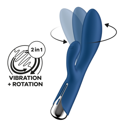 Spinning Rabbit 1 - Rotating Rabbit Vibrator - Blue | Satisfyer
