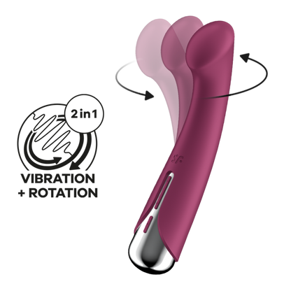 Spinning G-Spot 1 - Rotating G-Spot Vibrator - Red | Satisfyer